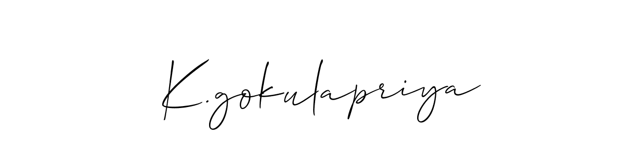 This is the best signature style for the K.gokulapriya name. Also you like these signature font (Allison_Script). Mix name signature. K.gokulapriya signature style 2 images and pictures png