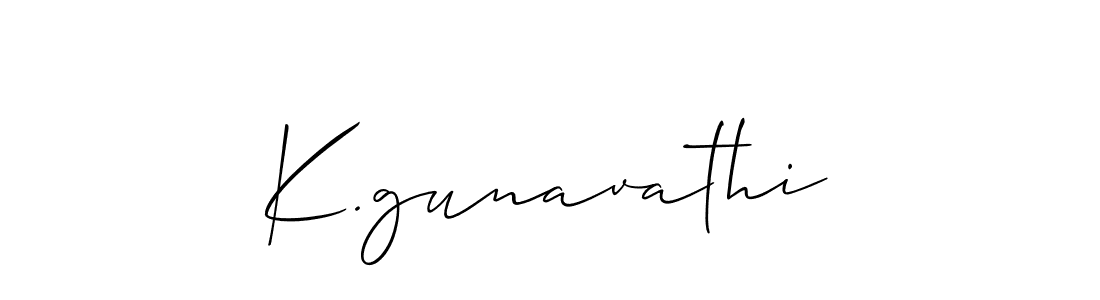 Use a signature maker to create a handwritten signature online. With this signature software, you can design (Allison_Script) your own signature for name K.gunavathi. K.gunavathi signature style 2 images and pictures png