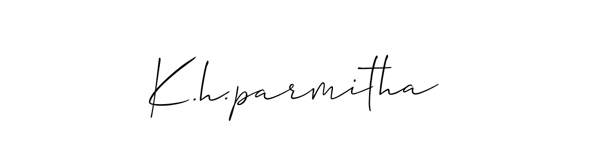 It looks lik you need a new signature style for name K.h.parmitha. Design unique handwritten (Allison_Script) signature with our free signature maker in just a few clicks. K.h.parmitha signature style 2 images and pictures png