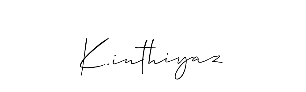 This is the best signature style for the K.inthiyaz name. Also you like these signature font (Allison_Script). Mix name signature. K.inthiyaz signature style 2 images and pictures png