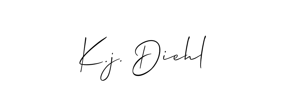 K.j. Diehl stylish signature style. Best Handwritten Sign (Allison_Script) for my name. Handwritten Signature Collection Ideas for my name K.j. Diehl. K.j. Diehl signature style 2 images and pictures png