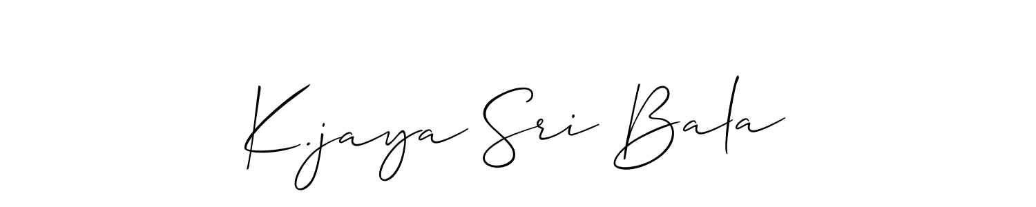 This is the best signature style for the K.jaya Sri Bala name. Also you like these signature font (Allison_Script). Mix name signature. K.jaya Sri Bala signature style 2 images and pictures png