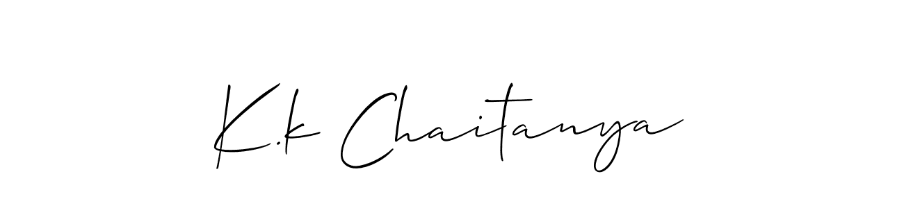 Here are the top 10 professional signature styles for the name K.k Chaitanya. These are the best autograph styles you can use for your name. K.k Chaitanya signature style 2 images and pictures png