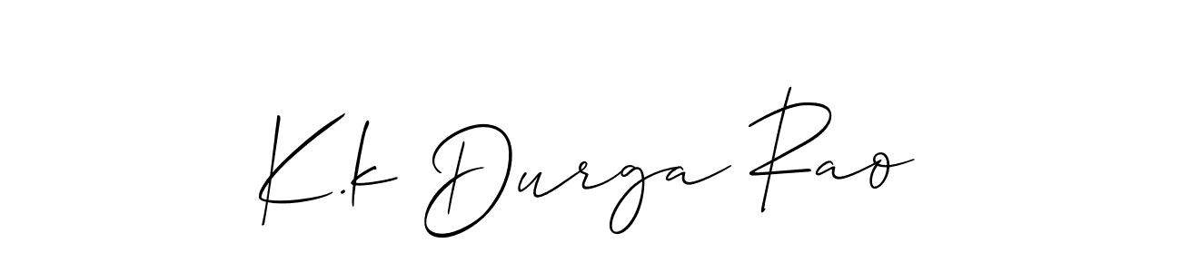 Once you've used our free online signature maker to create your best signature Allison_Script style, it's time to enjoy all of the benefits that K.k Durga Rao name signing documents. K.k Durga Rao signature style 2 images and pictures png