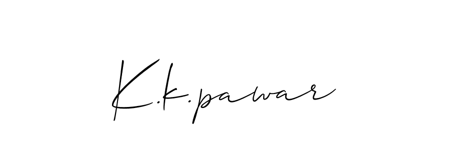 Best and Professional Signature Style for K.k.pawar. Allison_Script Best Signature Style Collection. K.k.pawar signature style 2 images and pictures png