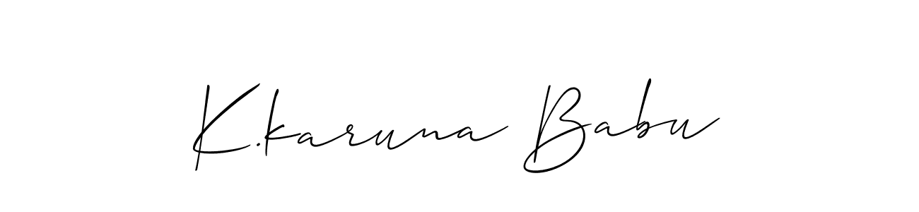 80+ K.karuna Babu Name Signature Style Ideas | Unique eSignature