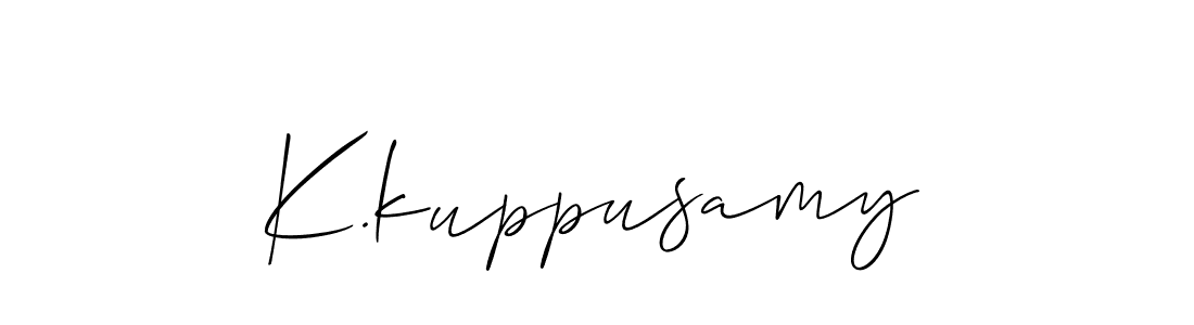 Make a beautiful signature design for name K.kuppusamy. Use this online signature maker to create a handwritten signature for free. K.kuppusamy signature style 2 images and pictures png