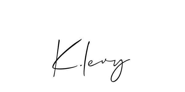 Also we have K.levy name is the best signature style. Create professional handwritten signature collection using Allison_Script autograph style. K.levy signature style 2 images and pictures png