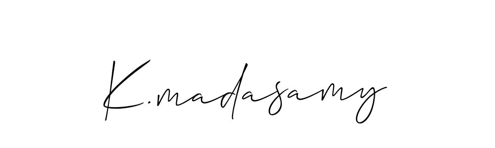 K.madasamy stylish signature style. Best Handwritten Sign (Allison_Script) for my name. Handwritten Signature Collection Ideas for my name K.madasamy. K.madasamy signature style 2 images and pictures png