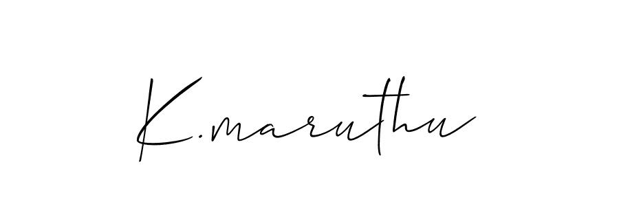 Best and Professional Signature Style for K.maruthu. Allison_Script Best Signature Style Collection. K.maruthu signature style 2 images and pictures png