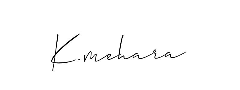 Also You can easily find your signature by using the search form. We will create K.mehara name handwritten signature images for you free of cost using Allison_Script sign style. K.mehara signature style 2 images and pictures png
