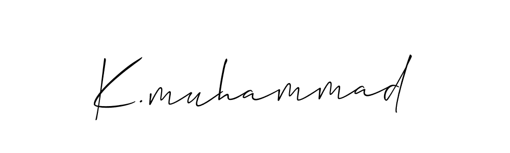 Check out images of Autograph of K.muhammad name. Actor K.muhammad Signature Style. Allison_Script is a professional sign style online. K.muhammad signature style 2 images and pictures png