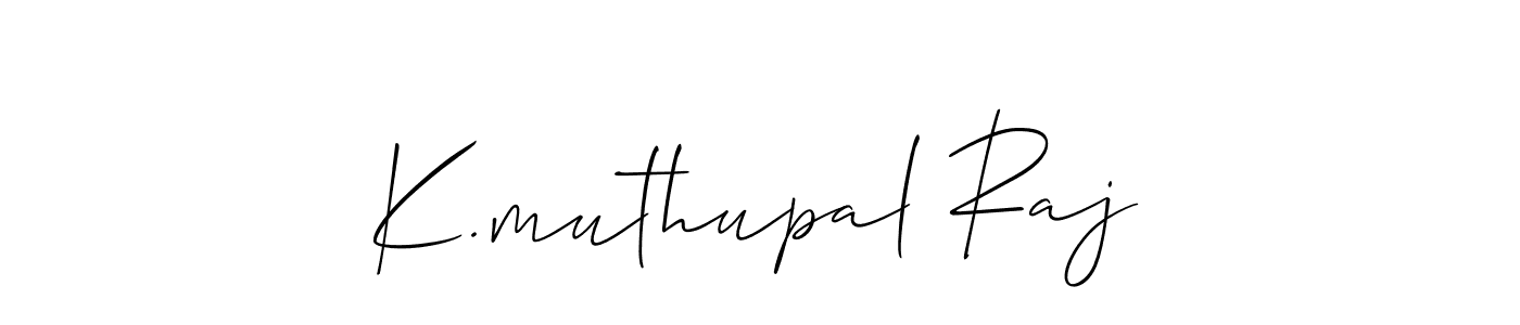 K.muthupal Raj stylish signature style. Best Handwritten Sign (Allison_Script) for my name. Handwritten Signature Collection Ideas for my name K.muthupal Raj. K.muthupal Raj signature style 2 images and pictures png