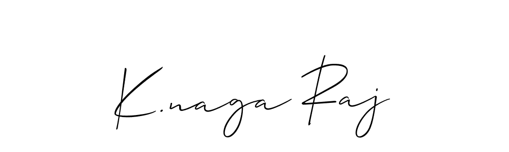 Use a signature maker to create a handwritten signature online. With this signature software, you can design (Allison_Script) your own signature for name K.naga Raj. K.naga Raj signature style 2 images and pictures png