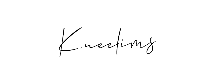 You can use this online signature creator to create a handwritten signature for the name K.neelims. This is the best online autograph maker. K.neelims signature style 2 images and pictures png