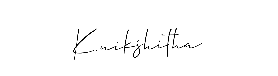 Check out images of Autograph of K.nikshitha name. Actor K.nikshitha Signature Style. Allison_Script is a professional sign style online. K.nikshitha signature style 2 images and pictures png