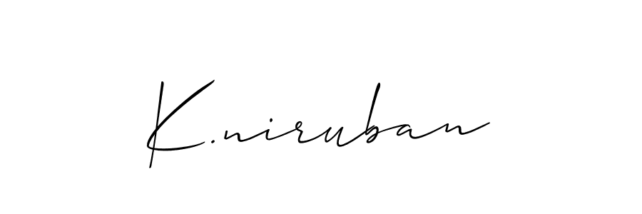 Make a beautiful signature design for name K.niruban. Use this online signature maker to create a handwritten signature for free. K.niruban signature style 2 images and pictures png
