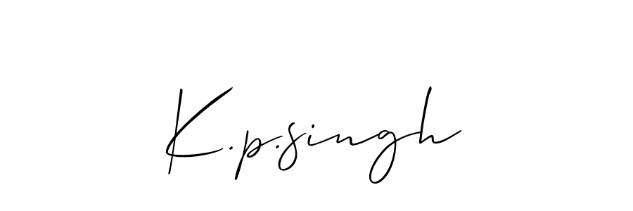 Also we have K.p.singh name is the best signature style. Create professional handwritten signature collection using Allison_Script autograph style. K.p.singh signature style 2 images and pictures png