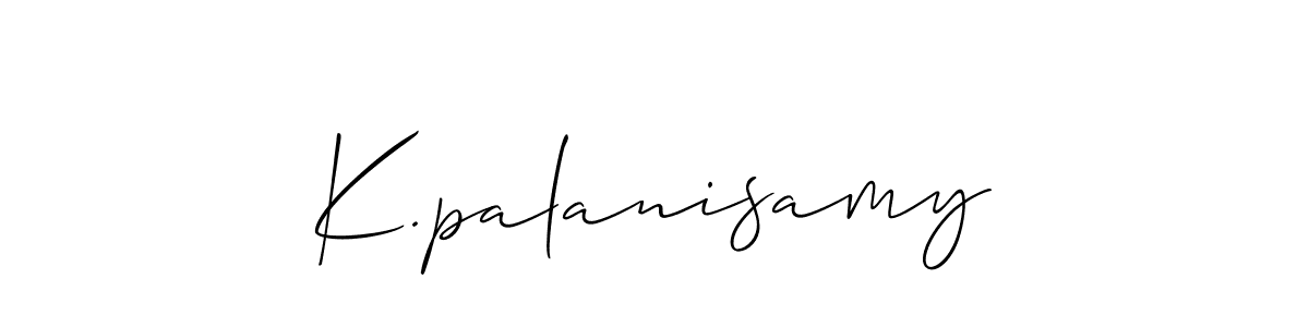 Make a short K.palanisamy signature style. Manage your documents anywhere anytime using Allison_Script. Create and add eSignatures, submit forms, share and send files easily. K.palanisamy signature style 2 images and pictures png