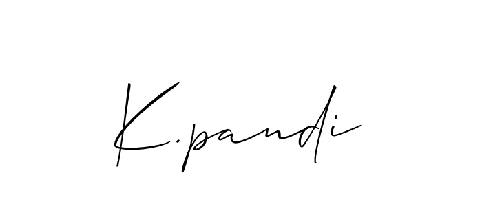 Once you've used our free online signature maker to create your best signature Allison_Script style, it's time to enjoy all of the benefits that K.pandi name signing documents. K.pandi signature style 2 images and pictures png