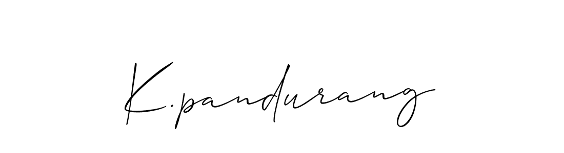 Best and Professional Signature Style for K.pandurang. Allison_Script Best Signature Style Collection. K.pandurang signature style 2 images and pictures png