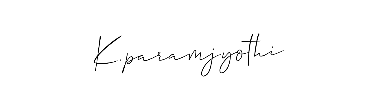 Similarly Allison_Script is the best handwritten signature design. Signature creator online .You can use it as an online autograph creator for name K.paramjyothi. K.paramjyothi signature style 2 images and pictures png