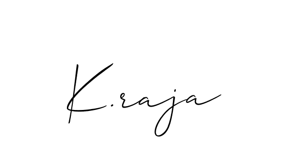Once you've used our free online signature maker to create your best signature Allison_Script style, it's time to enjoy all of the benefits that K.raja name signing documents. K.raja signature style 2 images and pictures png