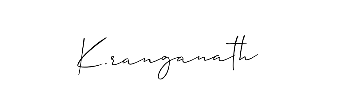 K.ranganath stylish signature style. Best Handwritten Sign (Allison_Script) for my name. Handwritten Signature Collection Ideas for my name K.ranganath. K.ranganath signature style 2 images and pictures png