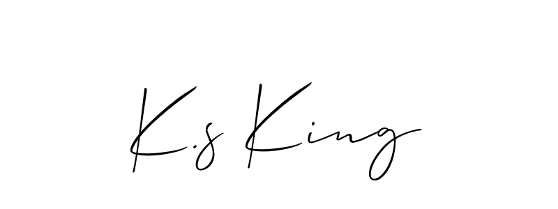 Make a beautiful signature design for name K.s King. Use this online signature maker to create a handwritten signature for free. K.s King signature style 2 images and pictures png