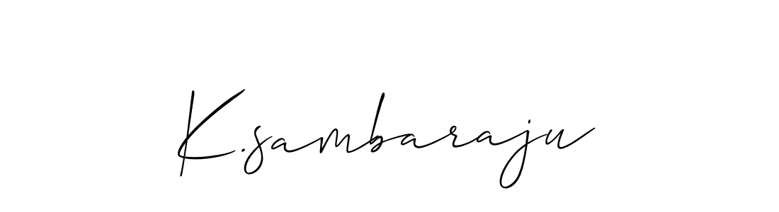 You should practise on your own different ways (Allison_Script) to write your name (K.sambaraju) in signature. don't let someone else do it for you. K.sambaraju signature style 2 images and pictures png