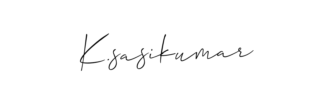 This is the best signature style for the K.sasikumar name. Also you like these signature font (Allison_Script). Mix name signature. K.sasikumar signature style 2 images and pictures png
