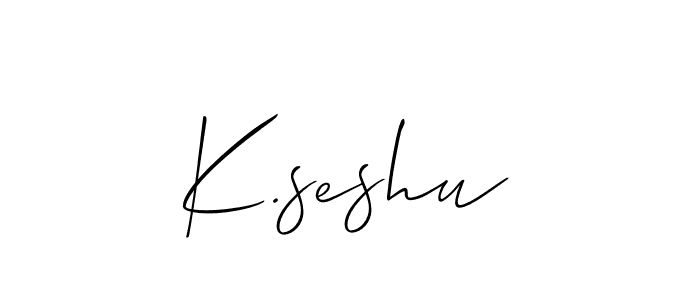 Best and Professional Signature Style for K.seshu. Allison_Script Best Signature Style Collection. K.seshu signature style 2 images and pictures png