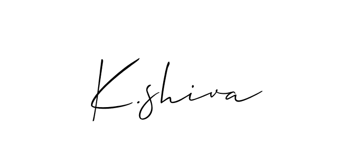 This is the best signature style for the K.shiva name. Also you like these signature font (Allison_Script). Mix name signature. K.shiva signature style 2 images and pictures png