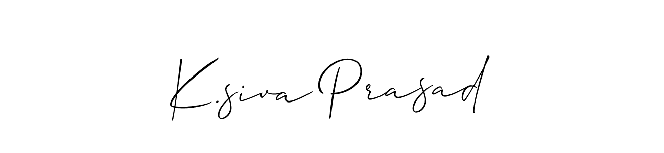 Make a beautiful signature design for name K.siva Prasad. Use this online signature maker to create a handwritten signature for free. K.siva Prasad signature style 2 images and pictures png