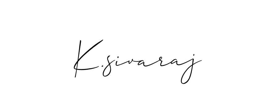 How to make K.sivaraj signature? Allison_Script is a professional autograph style. Create handwritten signature for K.sivaraj name. K.sivaraj signature style 2 images and pictures png