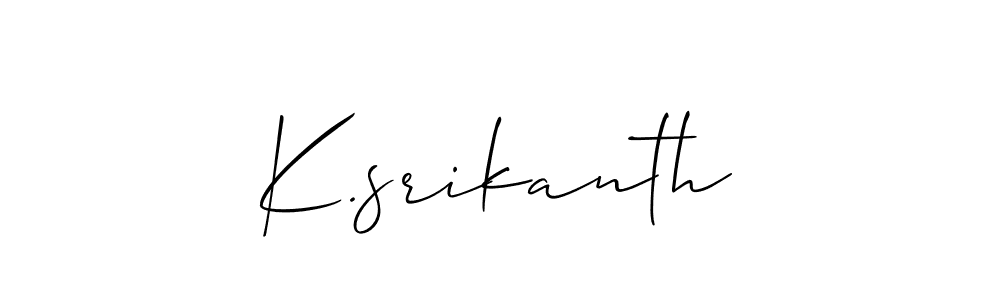 K.srikanth stylish signature style. Best Handwritten Sign (Allison_Script) for my name. Handwritten Signature Collection Ideas for my name K.srikanth. K.srikanth signature style 2 images and pictures png