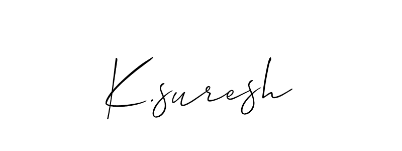Check out images of Autograph of K.suresh name. Actor K.suresh Signature Style. Allison_Script is a professional sign style online. K.suresh signature style 2 images and pictures png