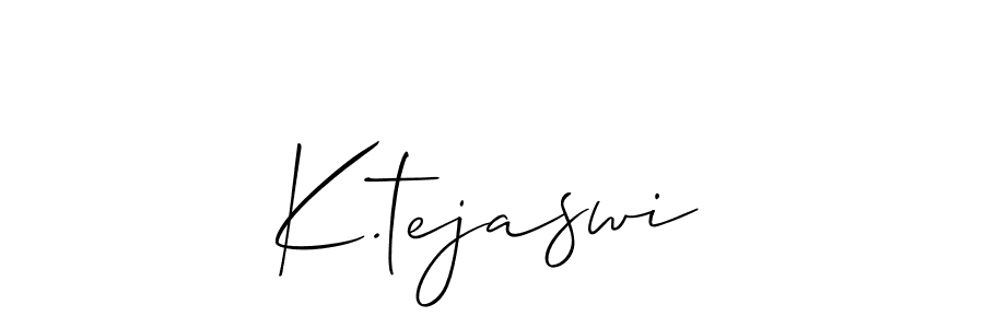 Similarly Allison_Script is the best handwritten signature design. Signature creator online .You can use it as an online autograph creator for name K.tejaswi. K.tejaswi signature style 2 images and pictures png