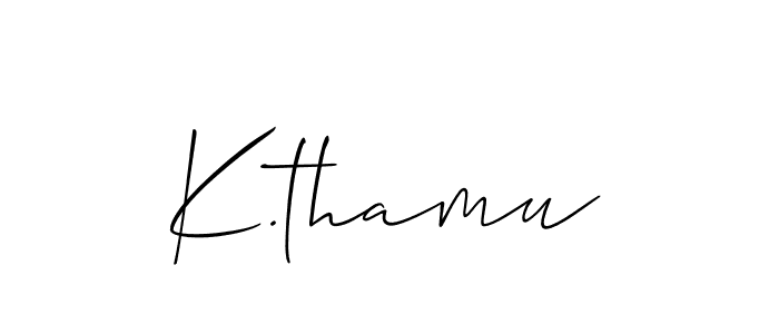 Once you've used our free online signature maker to create your best signature Allison_Script style, it's time to enjoy all of the benefits that K.thamu name signing documents. K.thamu signature style 2 images and pictures png