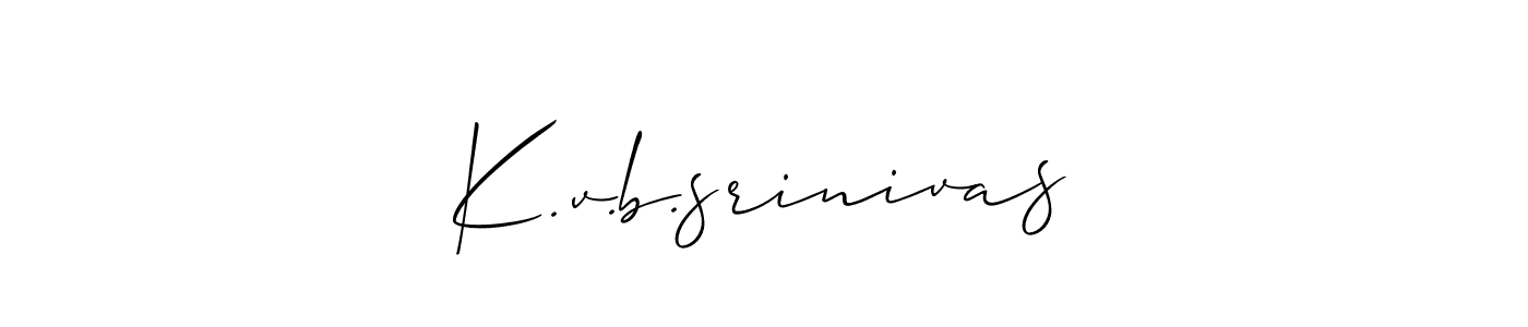 Make a beautiful signature design for name K.v.b.srinivas. Use this online signature maker to create a handwritten signature for free. K.v.b.srinivas signature style 2 images and pictures png