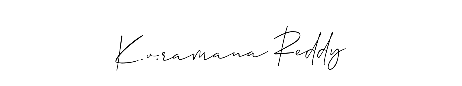 Also You can easily find your signature by using the search form. We will create K.v.ramana Reddy name handwritten signature images for you free of cost using Allison_Script sign style. K.v.ramana Reddy signature style 2 images and pictures png