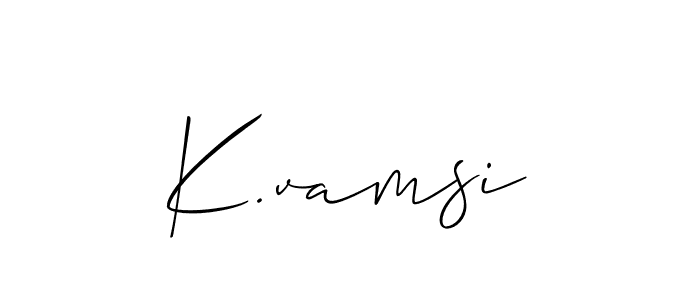 It looks lik you need a new signature style for name K.vamsi. Design unique handwritten (Allison_Script) signature with our free signature maker in just a few clicks. K.vamsi signature style 2 images and pictures png