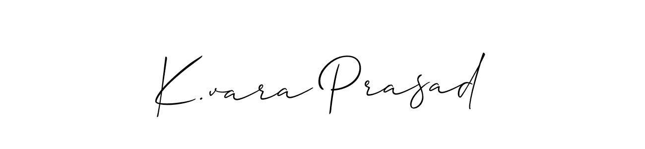 See photos of K.vara Prasad official signature by Spectra . Check more albums & portfolios. Read reviews & check more about Allison_Script font. K.vara Prasad signature style 2 images and pictures png