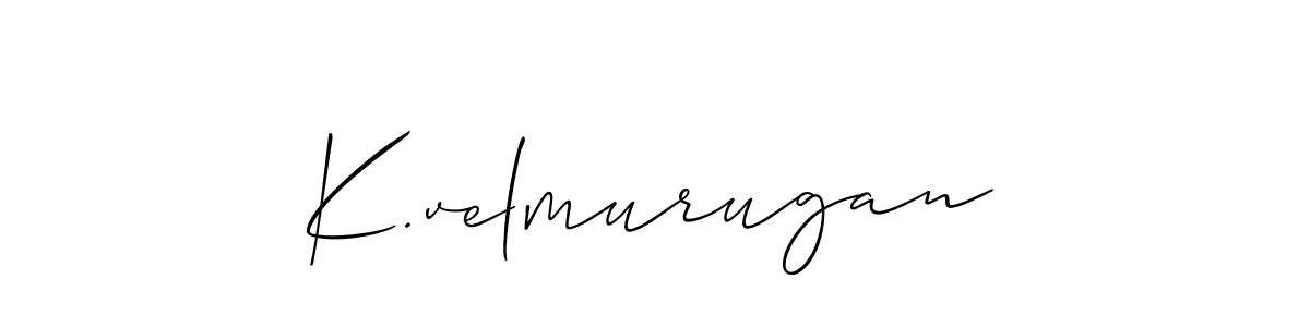 Also You can easily find your signature by using the search form. We will create K.velmurugan name handwritten signature images for you free of cost using Allison_Script sign style. K.velmurugan signature style 2 images and pictures png