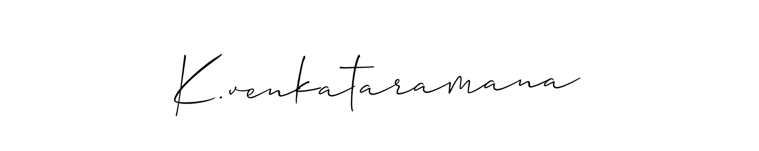 Make a beautiful signature design for name K.venkataramana. Use this online signature maker to create a handwritten signature for free. K.venkataramana signature style 2 images and pictures png