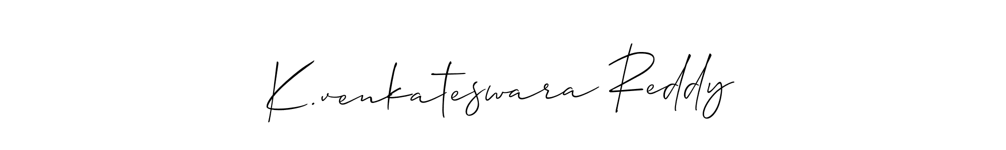 Use a signature maker to create a handwritten signature online. With this signature software, you can design (Allison_Script) your own signature for name K.venkateswara Reddy. K.venkateswara Reddy signature style 2 images and pictures png