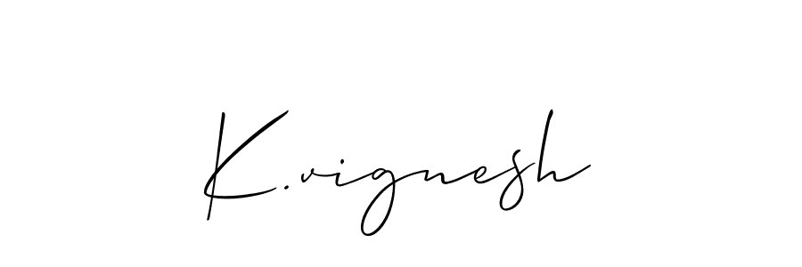 It looks lik you need a new signature style for name K.vignesh. Design unique handwritten (Allison_Script) signature with our free signature maker in just a few clicks. K.vignesh signature style 2 images and pictures png