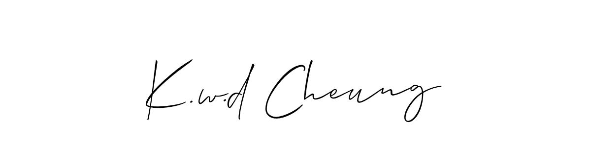 You can use this online signature creator to create a handwritten signature for the name K.w.d Cheung. This is the best online autograph maker. K.w.d Cheung signature style 2 images and pictures png