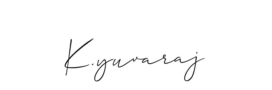 It looks lik you need a new signature style for name K.yuvaraj. Design unique handwritten (Allison_Script) signature with our free signature maker in just a few clicks. K.yuvaraj signature style 2 images and pictures png