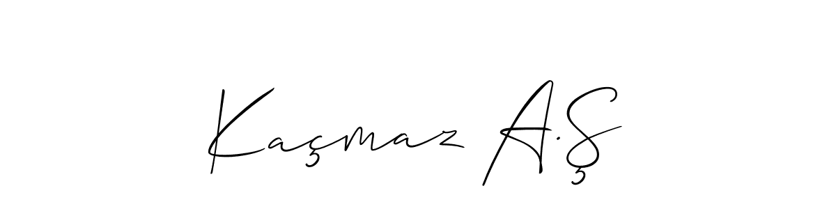How to make Kaçmaz A.Ş signature? Allison_Script is a professional autograph style. Create handwritten signature for Kaçmaz A.Ş name. Kaçmaz A.Ş signature style 2 images and pictures png